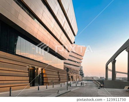 Modern Geometric Architecture at King Abdullah Financial District Modern Geometric Architecture at King Abdullah Financial District 123911730