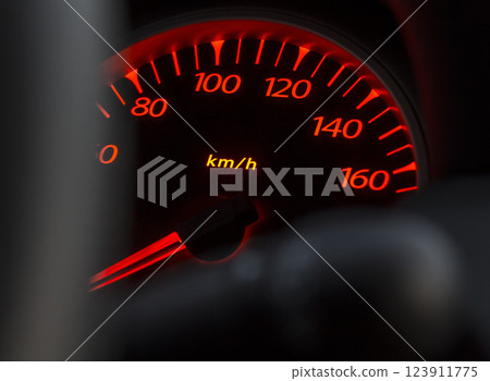 Car odometer night Car odometer night 123911775