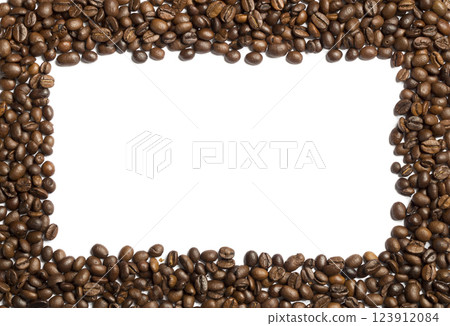 Coffee beans on a white background Coffee beans on a white background 123912084
