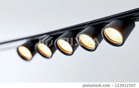 Modern LED Track Lights with Warm Glow 123912507