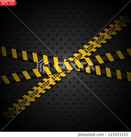 Black and color caution lines isolated. Black and color caution lines isolated. 123913133