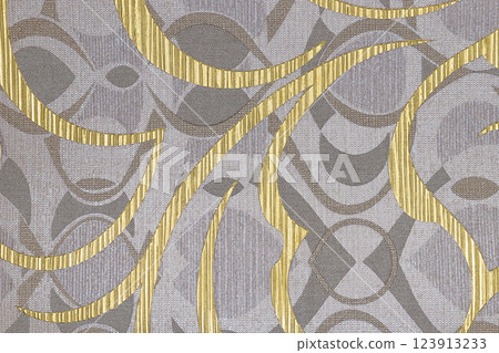Luxurious wallcovering with abstract gold accents Luxurious wallcovering with abstract gold accents 123913233