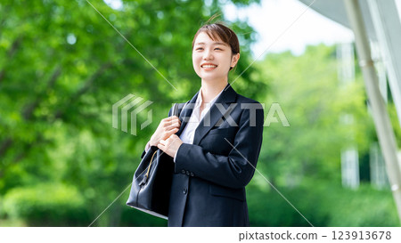 Young female new employee/businesswoman 123913678