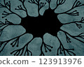 Abstract black and white background for screen. Abstract art. 123913976