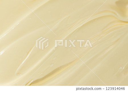 Glossy White Mayonnaise Surface. Food Texture Background Glossy White Mayonnaise Surface. Food Texture Background 123914046
