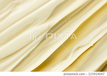 Creamy Mayonnaise Texture Abstract Culinary Background Creamy Mayonnaise Texture Abstract Culinary Background 123914047