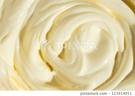 Abstract Food Background. Swirled Mayonnaise Spread Abstract Food Background. Swirled Mayonnaise Spread 123914051
