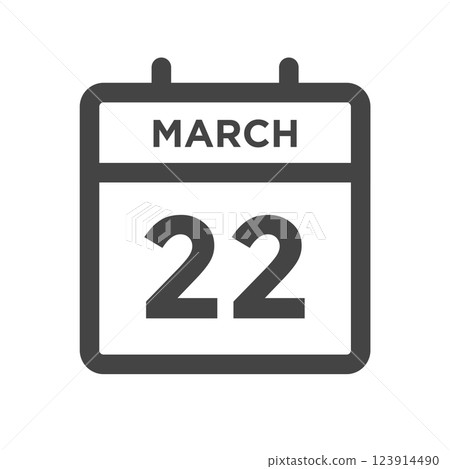 March 22 Calendar Day or Calender Date for Deadlines or Appointment March 22 Calendar Day or Calender Date for Deadlines or Appointment 123914490