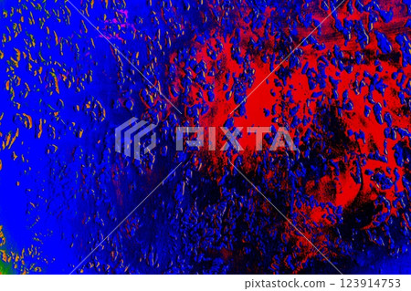 Wall with relief plaster. Textured backdrop, designer renovation, bas-relief. Changed color scheme. 123914753