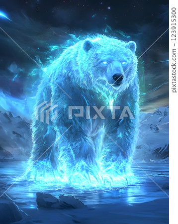 bear in the snow 123915300