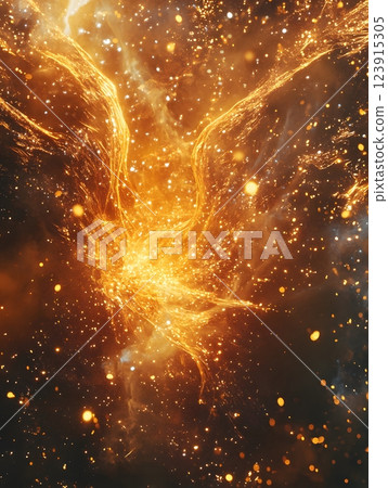 abstract background with magic nebula and stars 123915305