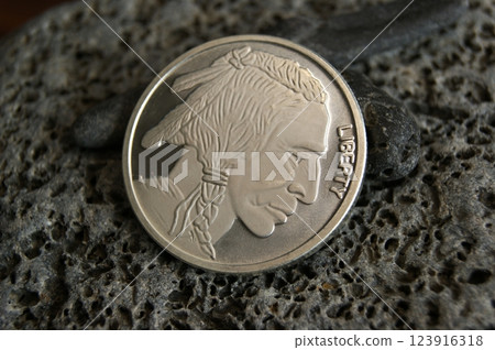 United States Pure Silver Bullion with Indian. Investments in silver. 123916318