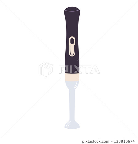 Immersion blender isolated on white background. Kitchen appliance. 123916674