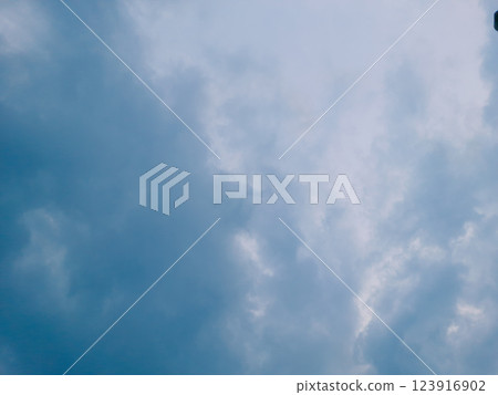 a nice and beautiful looking blue sky with clouds. a nice and beautiful looking blue sky with clouds. 123916902
