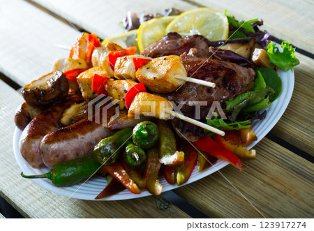 Bulgarian dish Meshana skara Bulgarian dish Meshana skara 123917274