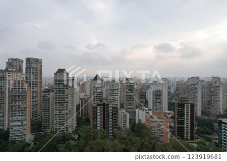 Urban skyline of Sao Paulo showcasing modern architecture in Brazil 123919681