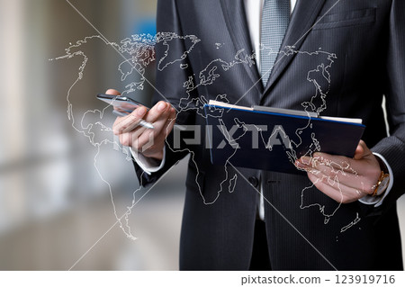 Global Business in network. Global Business in network. 123919716
