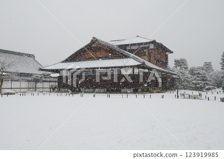 Snowy Nijo Castle, Honmaru Gotsunegoten, Nakagyo Ward, Kyoto City Snowy Nijo Castle, Honmaru Gotsunegoten, Nakagyo Ward, Kyoto City 123919985