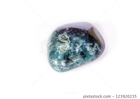 Macro Mineral Stone Jade Brazilian on white background Macro Mineral Stone Jade Brazilian on white background 123920235