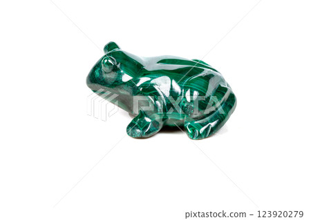 macro mineral stone toad from malachite 123920279