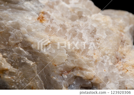 Macro mineral stone Moonstone a black background 123920306
