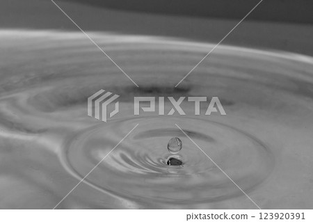falling drops in water falling drops in water 123920391