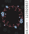 floral invatation/postcard with spring flowers 123920837