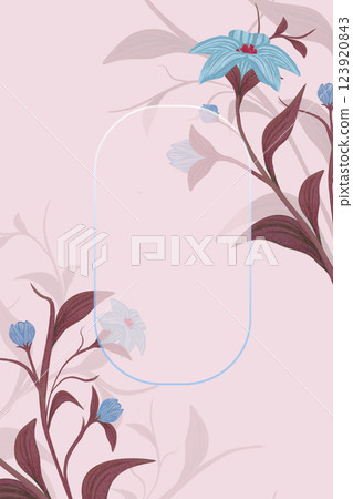 vintage invatation/postcard with flowers vintage invatation/postcard with flowers 123920843