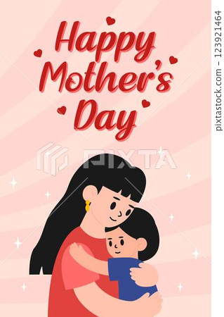 Happy Mothers Day Poster Vertical Banner Templates 123921464