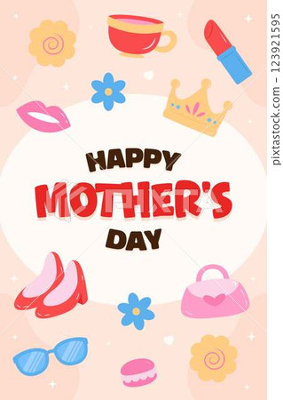 Happy Mothers Day Poster Vertical Banner Templates Happy Mothers Day Poster Vertical Banner Templates 123921595