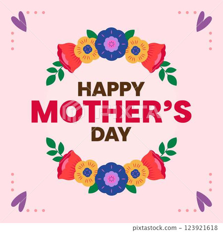 Happy Mothers Day Poster Square Banner Templates 123921618