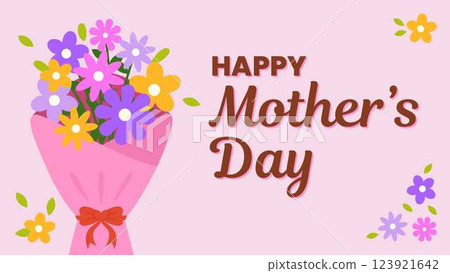 Happy Mothers Day Poster Panoramic Banner  123921642