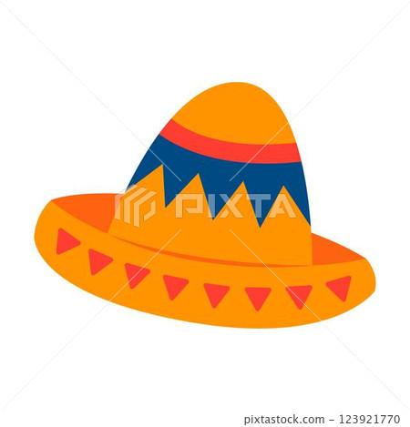 Mexican Hat Vector Cartoon Colored Clipart Mexican Hat Vector Cartoon Colored Clipart 123921770