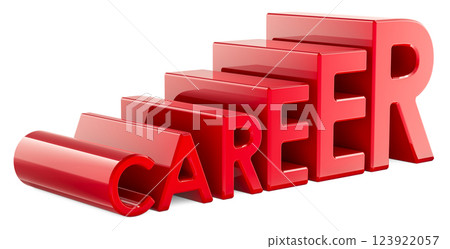 Career growth, concept. 3D rendering Career growth, concept. 3D rendering 123922057