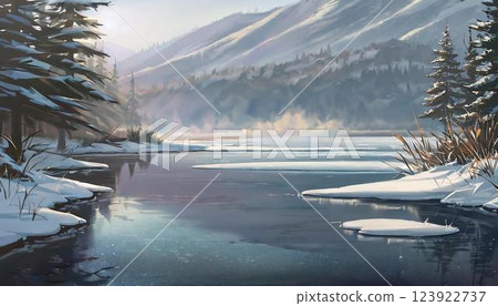 Frozen Lake Frozen Lake 123922737