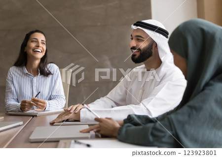 Group of professionals engaged in positive and collaborative meeting Group of professionals engaged in positive and collaborative meeting 123923801