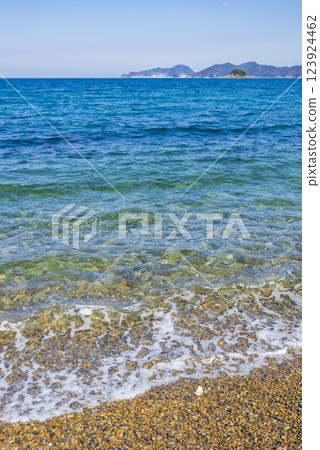 The blue sea of the Oura Peninsula The blue sea of the Oura Peninsula 123924462