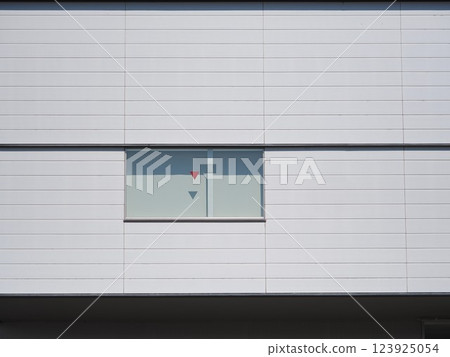 Fire brigade entrance (emergency entrance) mark on window 123925054