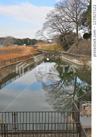 從深谷市天神神社附近看到的菅沼沉澱池 123925122