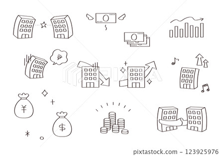 Business illustration set Business illustration set 123925976
