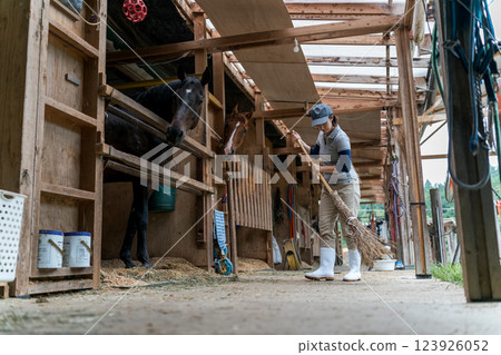 馬 馬兒 女生 123926052