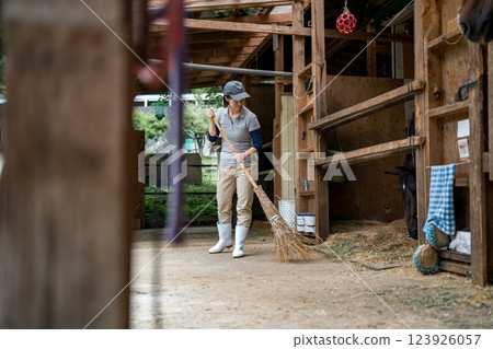 horse, female, lady 123926057