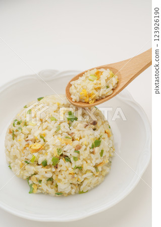 簡易炒飯(材質有蛋、蔥、香菇) 簡易炒飯(材質有蛋、蔥、香菇) 123926190
