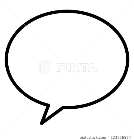 Simple round speech bubble_01 Simple round speech bubble_01 123926554