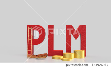 The PLM or Product Lifecycle Management for Business concept 3d Rendering. The PLM or Product Lifecycle Management for Business concept 3d Rendering. 123926917