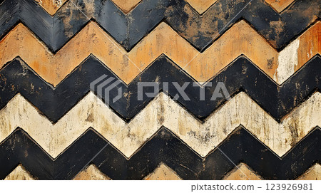 多彩的鋸齒形壁紙 多彩的鋸齒形壁紙 123926981