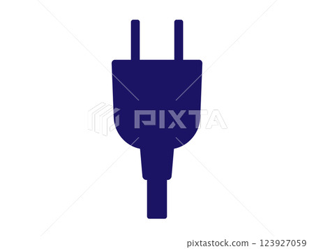 Power plug icon (outlet mark) 123927059