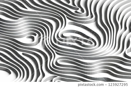 Light white gray wave texture in Generative AI. 123927295