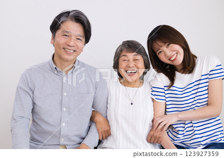 Third generation family portrait 123927359