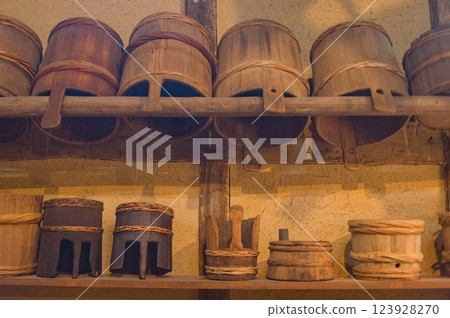 Antiques from the Yuasa Soy Sauce Brewery Antiques from the Yuasa Soy Sauce Brewery 123928270